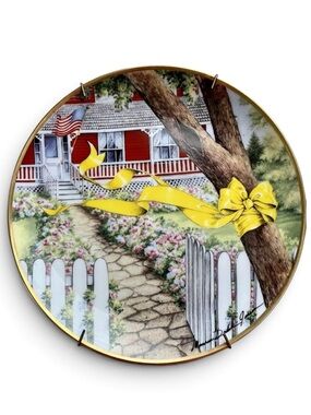 Franklin Mint Homecoming Limited Edition Fine Porcelain Plate